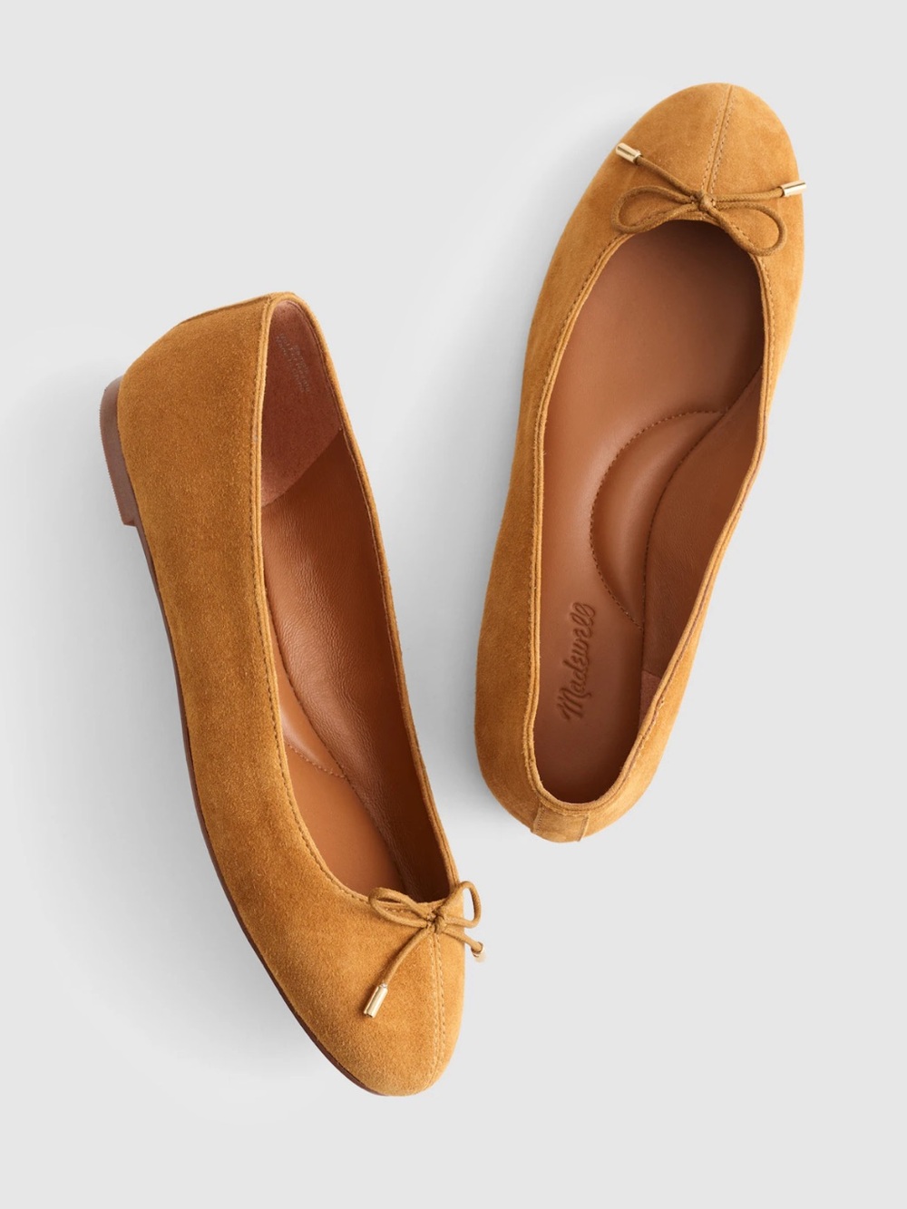 NEW Madewell The Hester ballet flat in Sand Dune suede size 7.5 NZ710 $138